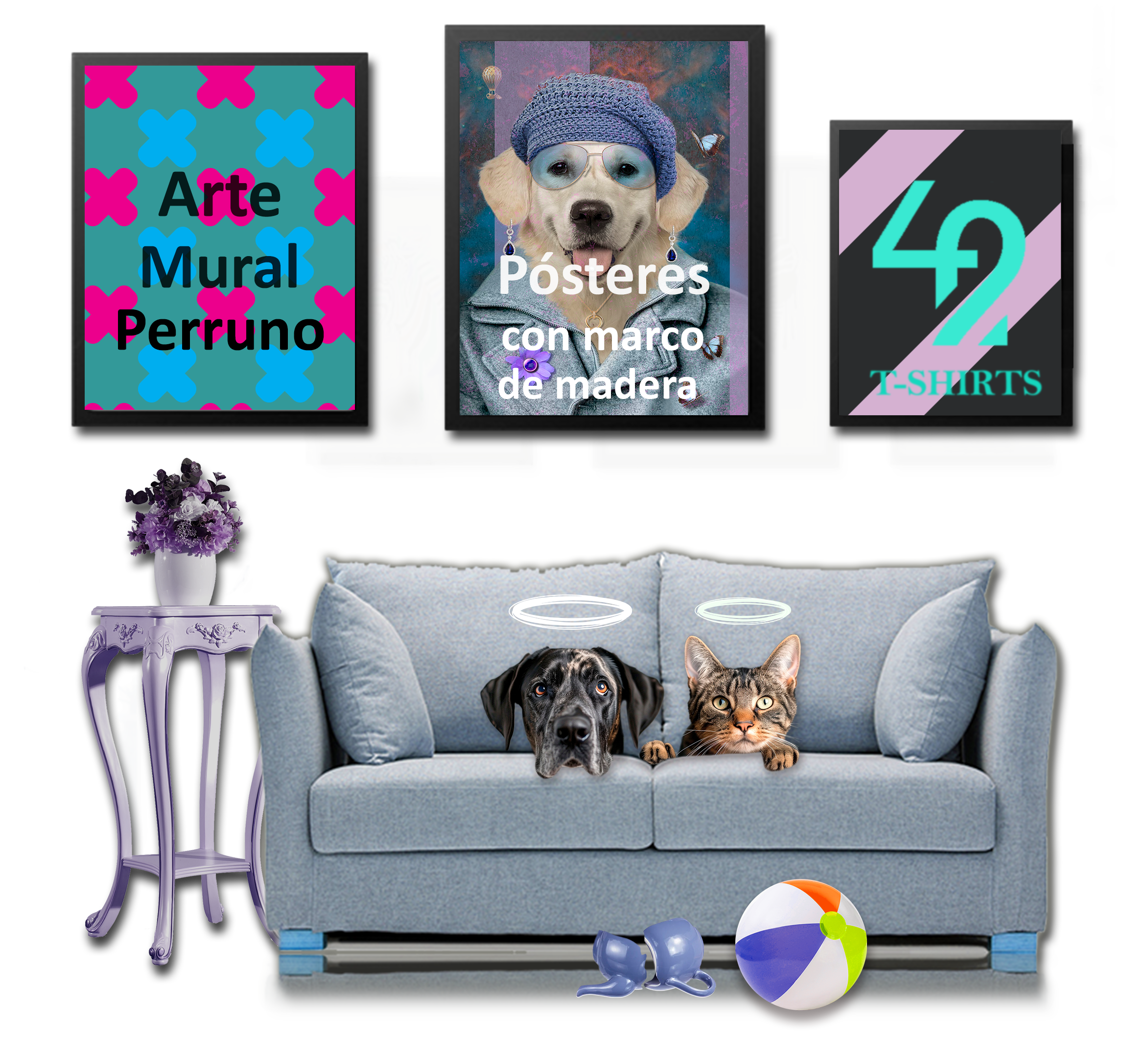 Pósteres con marco Arte Perruno