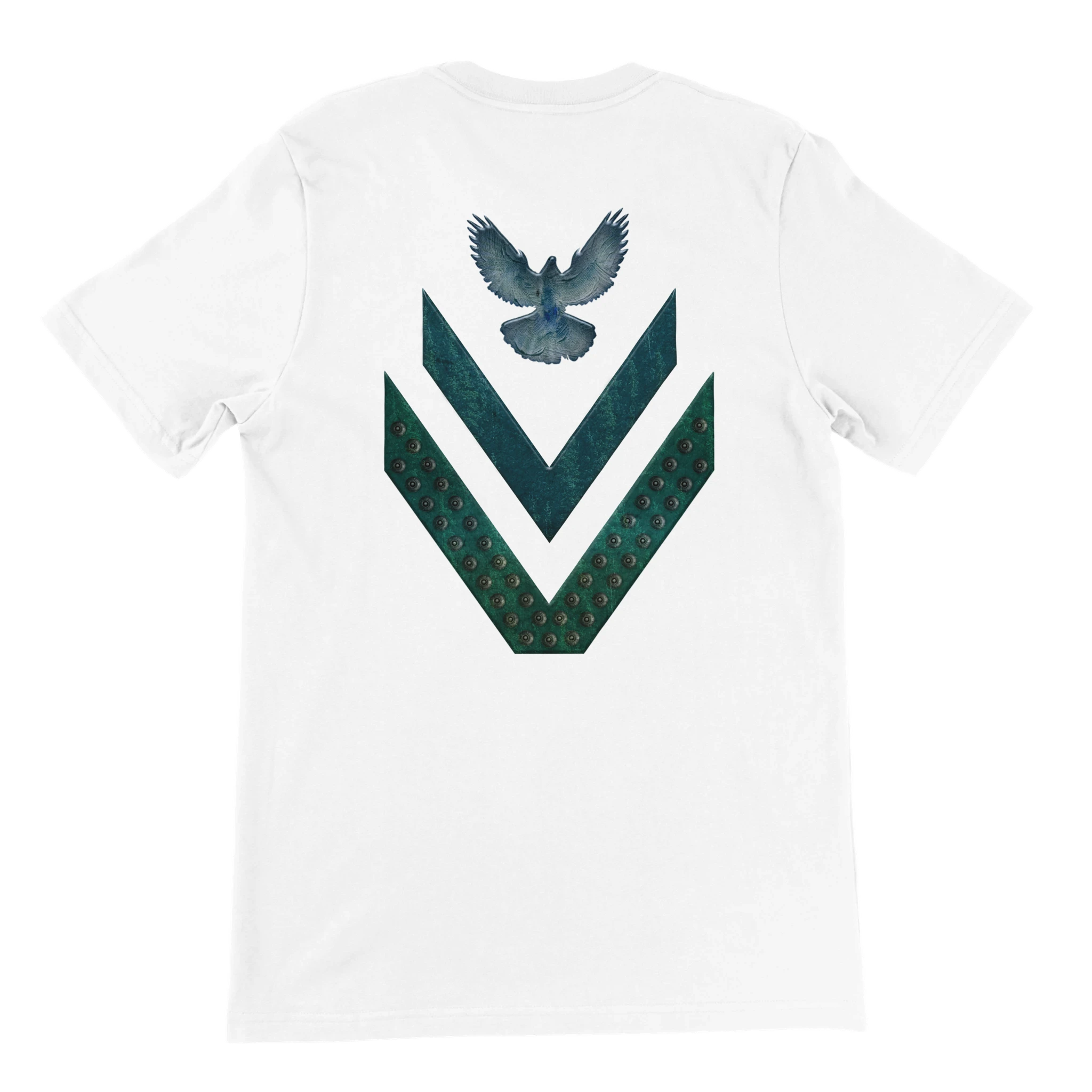 Camiseta blanca unisex personalizable de Forty_Two_Tshirts, ideal para crear tu propio diseño único y exclusivo.