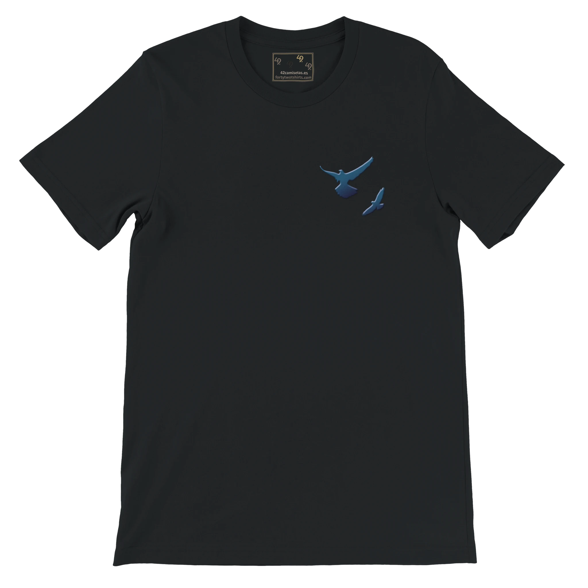 Camiseta negra personalizable, ideal para diseñar tu propio estilo con opciones únicas y personalizadas para cada usuario.