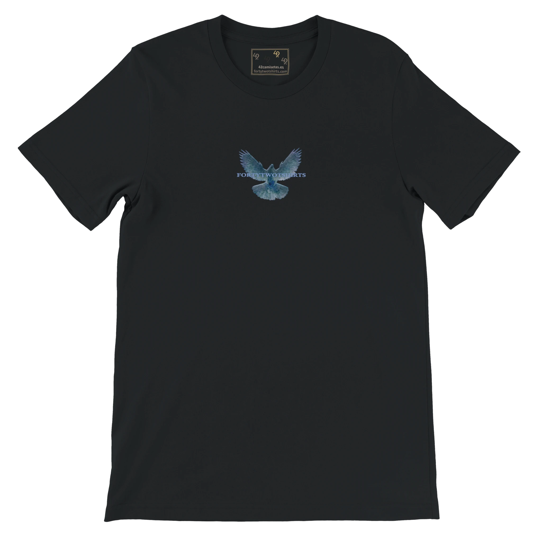Camiseta negra personalizable, ideal para diseñar tu propio estilo con opciones únicas y personalizadas para cada usuario.