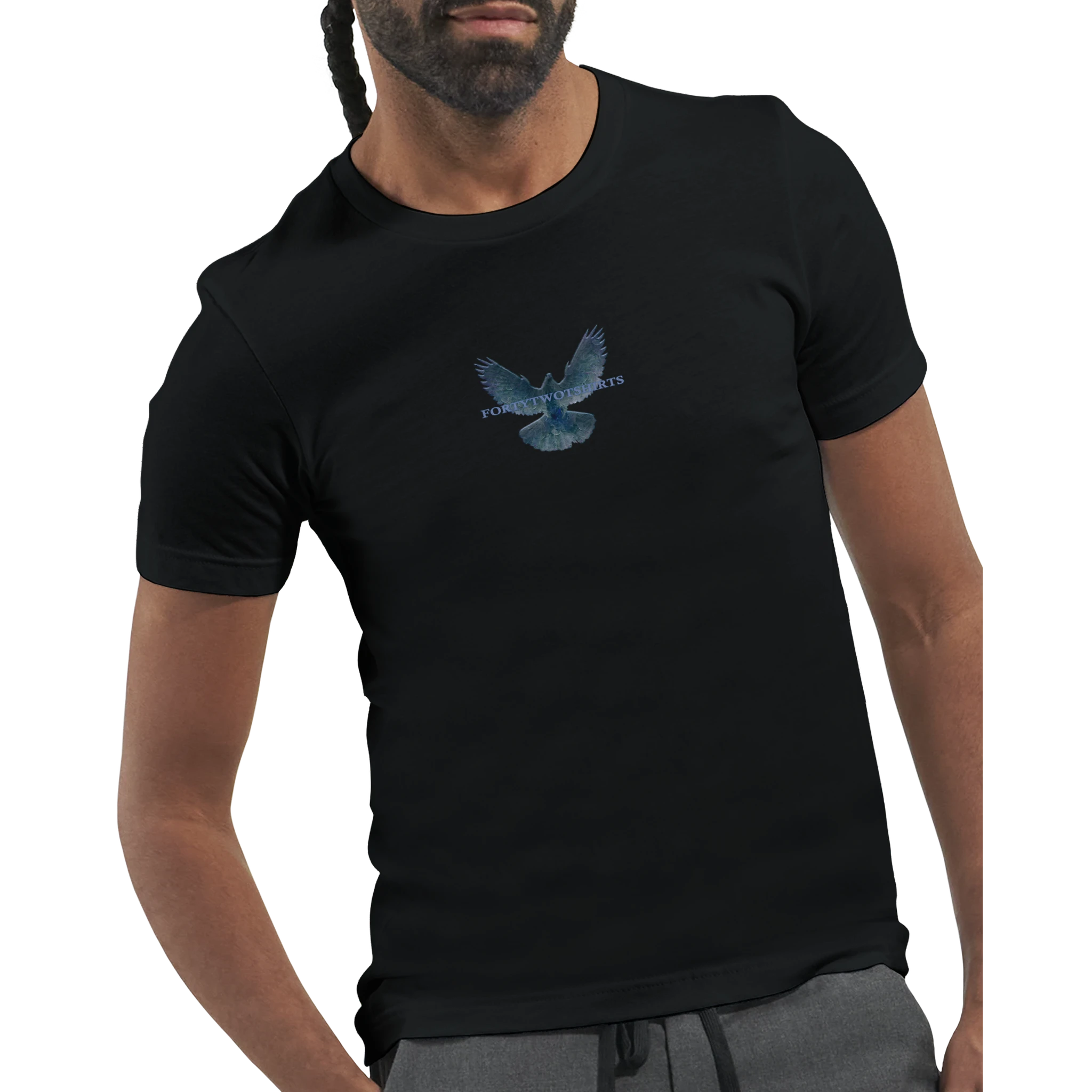 Camiseta unisex negra, ideal para personalizar con tu propio diseño.