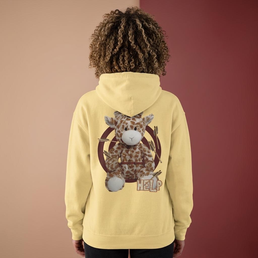 Sudadera con capucha - Peluche jirafa help 01.00