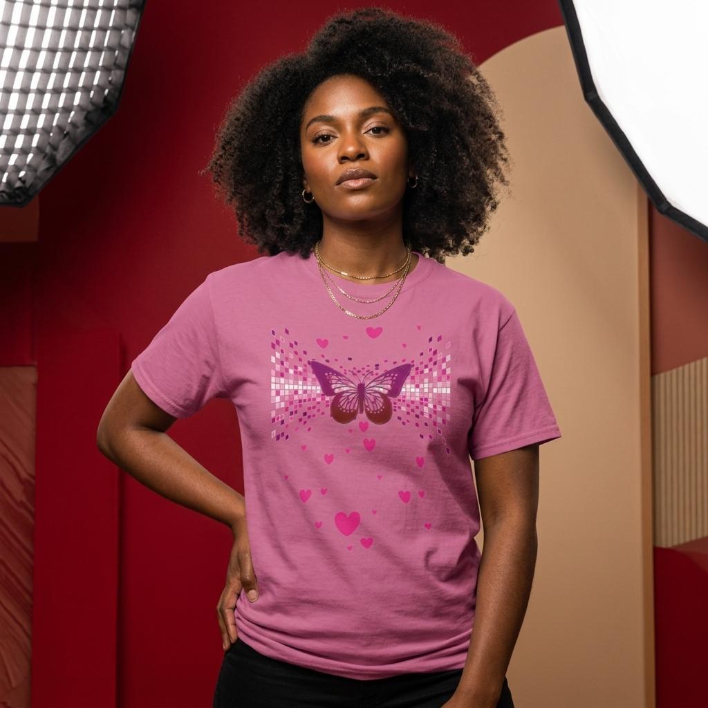 Camiseta VOF42 - Mariposa y corazones 01
