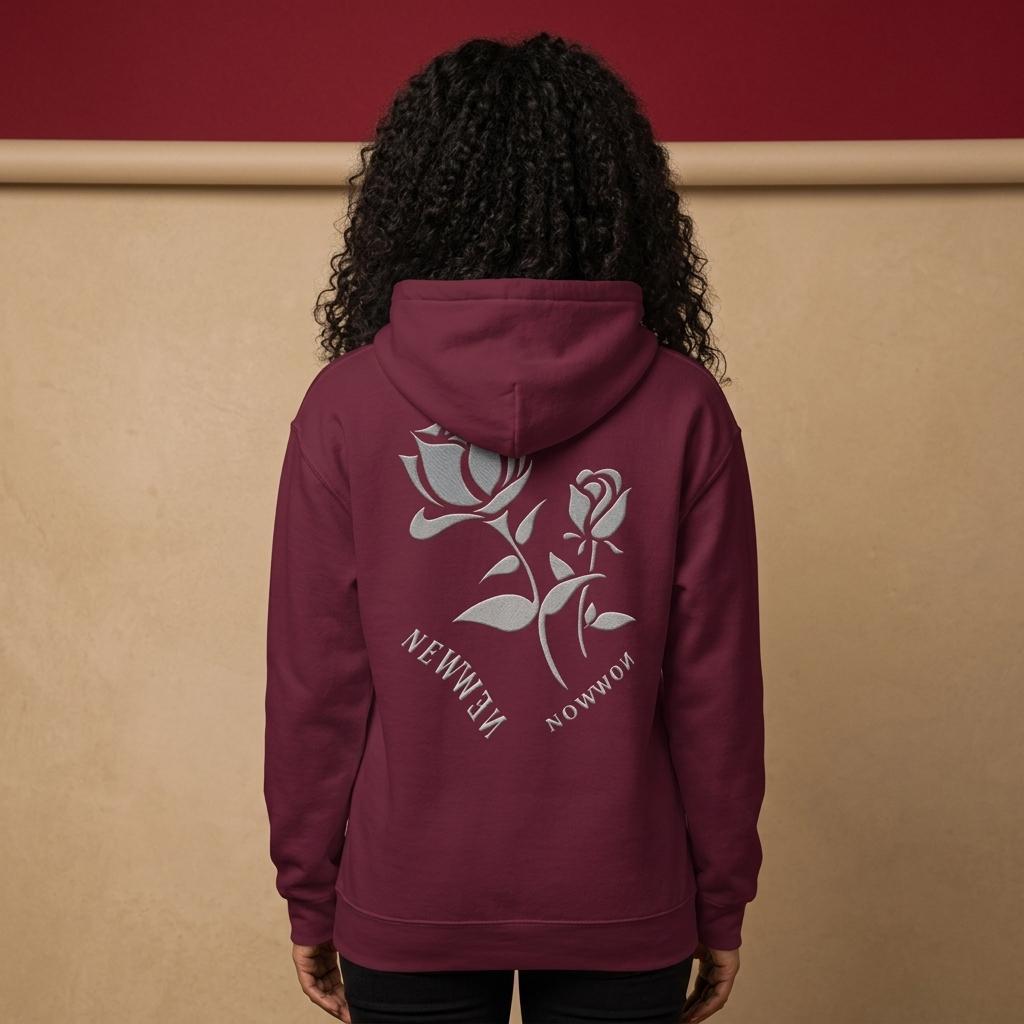 Sudadera con capucha - Now new Rosas relieve
