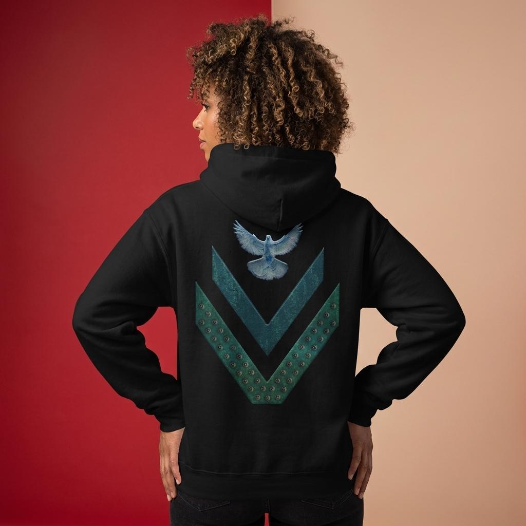Sudadera con capucha - Paloma alas 01.00